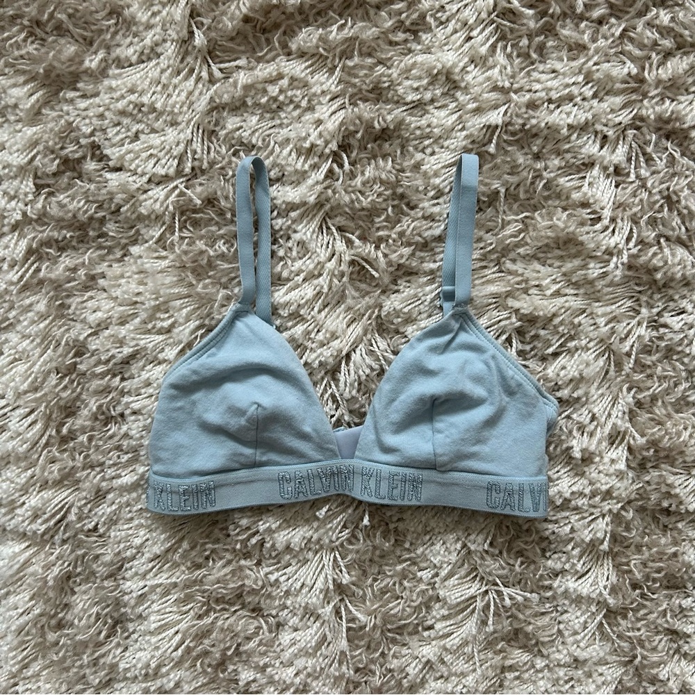 Baby blue Calvin Klein bralette. Size xs